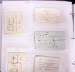 1625-1860 +370 lettres accumulées en 4 classeurs,