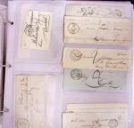 1625-1860 +370 lettres accumulées en 4 classeurs,