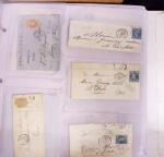 1625-1860 +370 lettres accumulées en 4 classeurs,