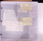 1625-1860 +370 lettres accumulées en 4 classeurs,