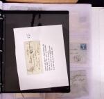 1625-1860 +370 lettres accumulées en 4 classeurs,