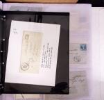1625-1860 +370 lettres accumulées en 4 classeurs,