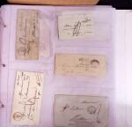 1625-1860 +370 lettres accumulées en 4 classeurs,