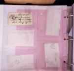 1625-1860 +370 lettres accumulées en 4 classeurs,