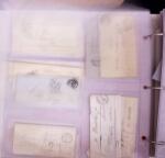 1625-1860 +370 lettres accumulées en 4 classeurs,