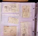 1625-1860 +370 lettres accumulées en 4 classeurs,
