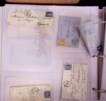 1625-1860 +370 lettres accumulées en 4 classeurs,