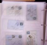 1625-1860 +370 lettres accumulées en 4 classeurs,