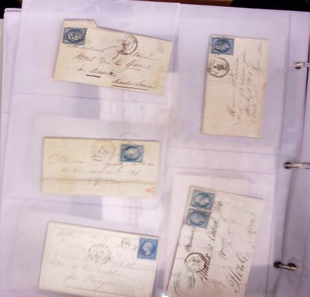 1625-1860 +370 lettres accumulées en 4 classeurs,