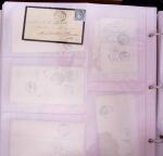1625-1860 +370 lettres accumulées en 4 classeurs,