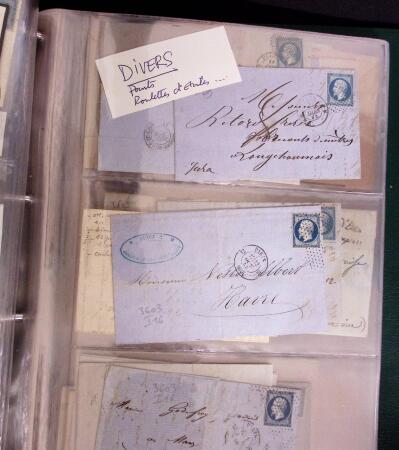 1820-1875 qq centaines de lettres/cartes précurseurs