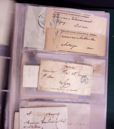 1820-1875 qq centaines de lettres/cartes précurseurs