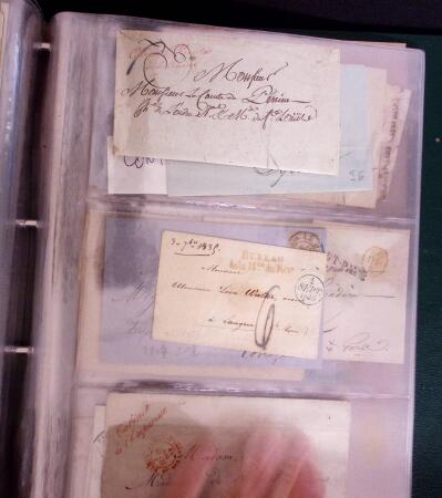 1820-1875 qq centaines de lettres/cartes précurseurs