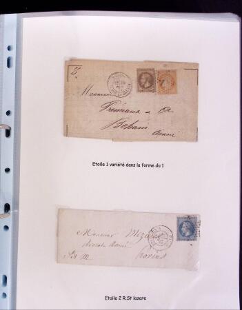 1855-1875 Jolie présentation sur les Etoiles de PARIS