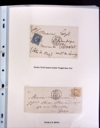 1855-1875 Jolie présentation sur les Etoiles de PARIS