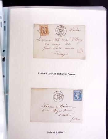 1855-1875 Jolie présentation sur les Etoiles de PARIS