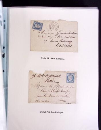 1855-1875 Jolie présentation sur les Etoiles de PARIS