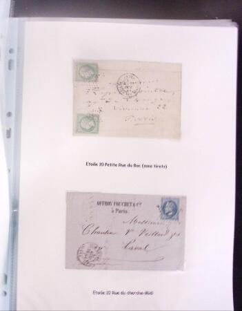 1855-1875 Jolie présentation sur les Etoiles de PARIS