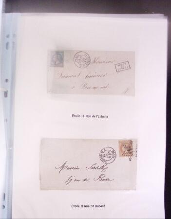 1855-1875 Jolie présentation sur les Etoiles de PARIS