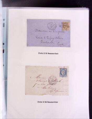 1855-1875 Jolie présentation sur les Etoiles de PARIS