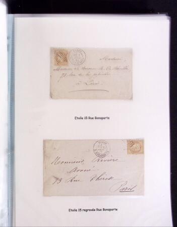 1855-1875 Jolie présentation sur les Etoiles de PARIS