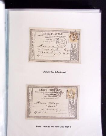 1855-1875 Jolie présentation sur les Etoiles de PARIS