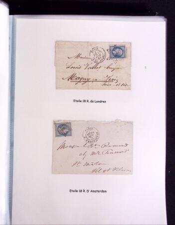 1855-1875 Jolie présentation sur les Etoiles de PARIS