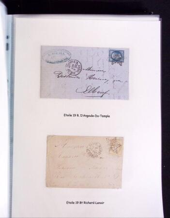 1855-1875 Jolie présentation sur les Etoiles de PARIS
