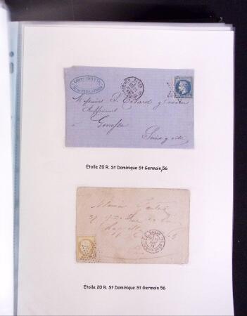 1855-1875 Jolie présentation sur les Etoiles de PARIS
