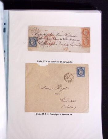 1855-1875 Jolie présentation sur les Etoiles de PARIS