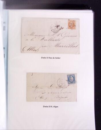 1855-1875 Jolie présentation sur les Etoiles de PARIS
