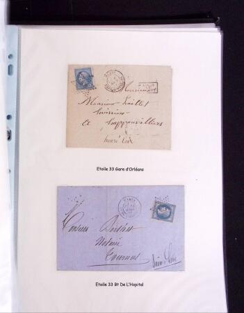 1855-1875 Jolie présentation sur les Etoiles de PARIS