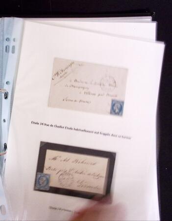 1855-1875 Jolie présentation sur les Etoiles de PARIS