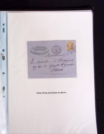 1855-1875 Jolie présentation sur les Etoiles de PARIS