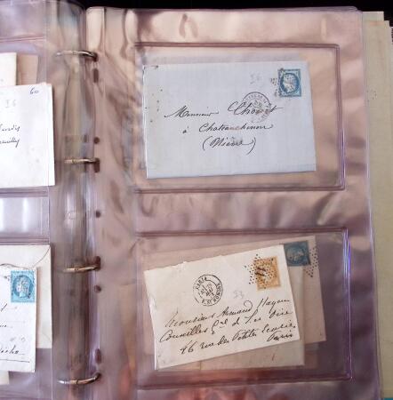1852-1875 +630 lettres avec étoiles de PARIS en 6