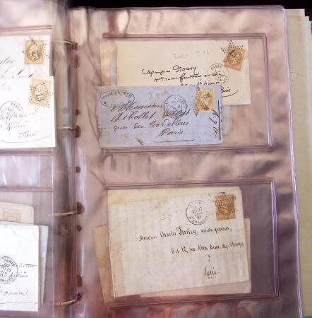 1852-1875 +630 lettres avec étoiles de PARIS en 6