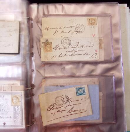 1852-1875 +630 lettres avec étoiles de PARIS en 6