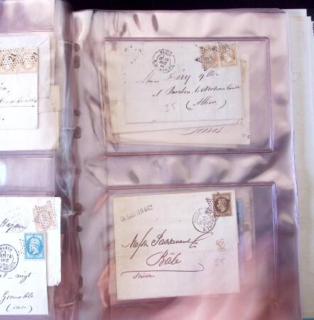 1852-1875 +630 lettres avec étoiles de PARIS en 6