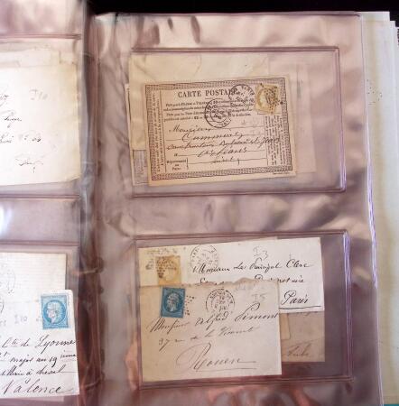 1852-1875 +630 lettres avec étoiles de PARIS en 6