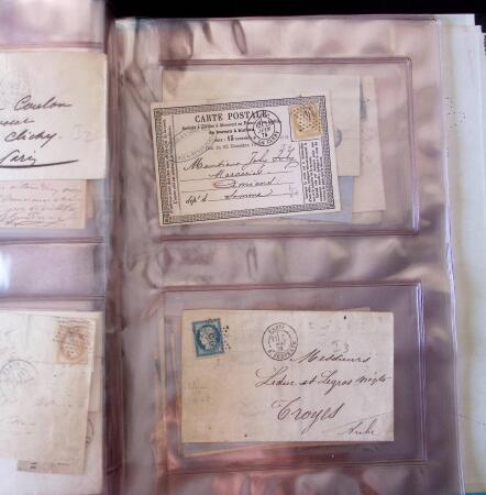1852-1875 +630 lettres avec étoiles de PARIS en 6