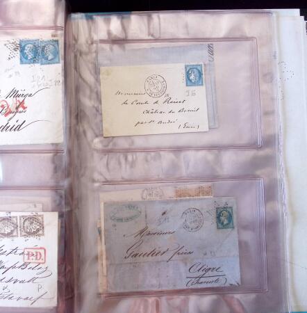1852-1875 +630 lettres avec étoiles de PARIS en 6