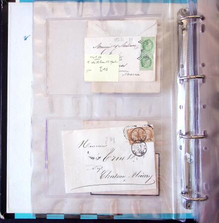 1852-1875 +630 lettres avec étoiles de PARIS en 6