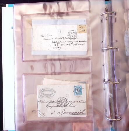 1852-1875 +630 lettres avec étoiles de PARIS en 6