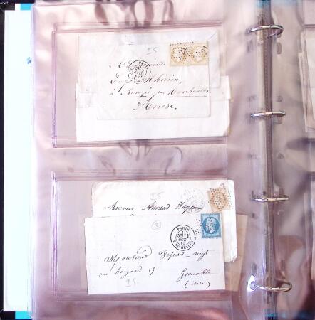 1852-1875 +630 lettres avec étoiles de PARIS en 6