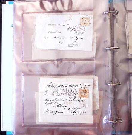 1852-1875 +630 lettres avec étoiles de PARIS en 6