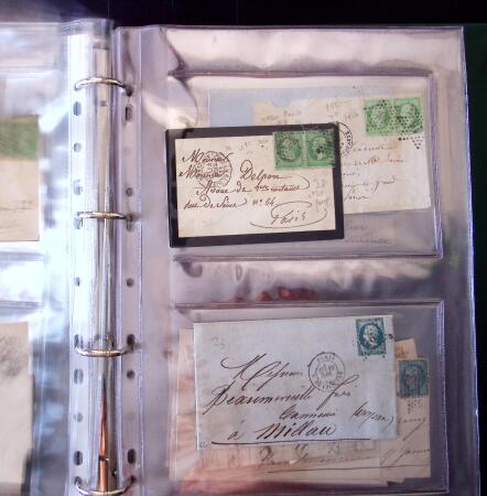 1852-1875 +630 lettres avec étoiles de PARIS en 6