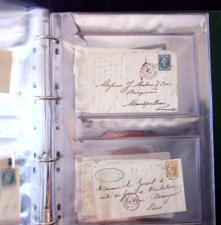 1852-1875 +630 lettres avec étoiles de PARIS en 6