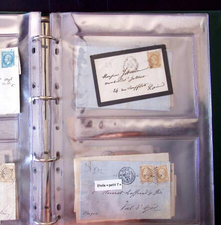 1852-1875 +630 lettres avec étoiles de PARIS en 6