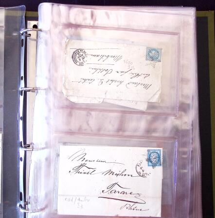 1852-1875 +630 lettres avec étoiles de PARIS en 6