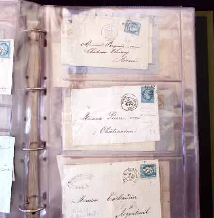 1852-1875 +630 lettres avec étoiles de PARIS en 6
